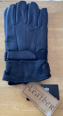 Jacob Ash Holdings Men s Black Leather Gloves Thinsulate Insulation 40 Gram XL