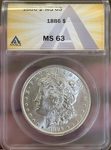 1886 P Morgan Silver Dollar ~ MS 63 UNCIRCULATED ~ 90% Silver $1