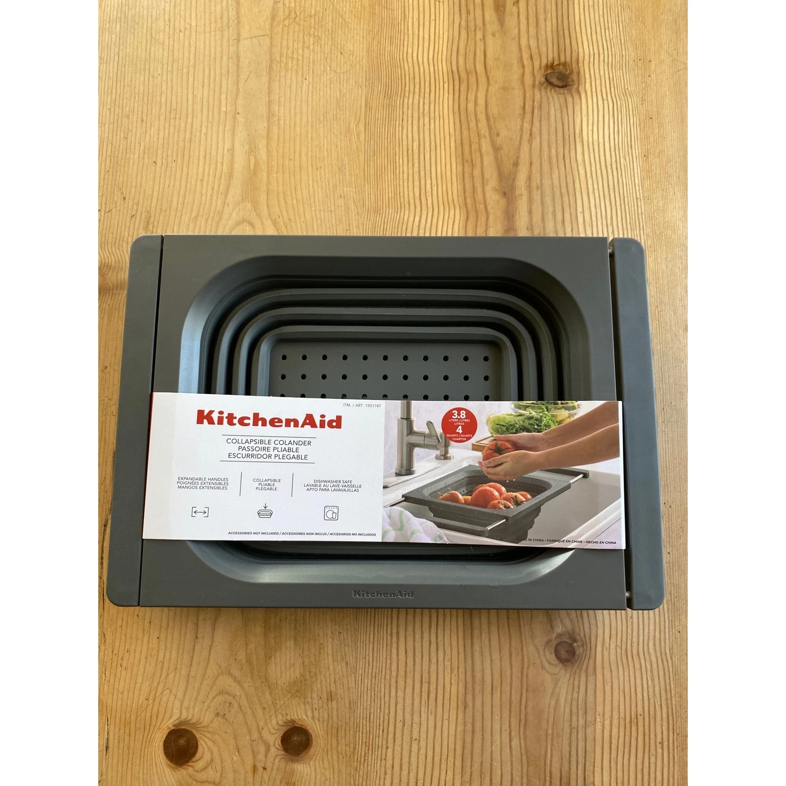 KitchenAid Collapsible Colander Over the Sink Strainer Gray 4 Quart KH0867CDGGC
Opens in a new windo