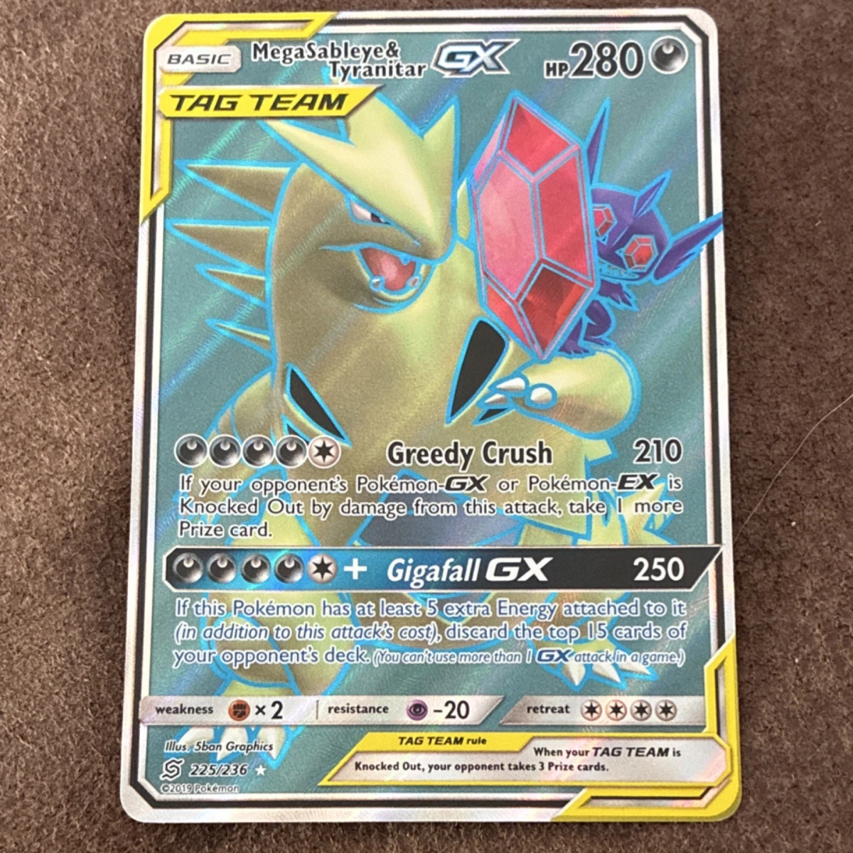 Mega Sableye & Tyranitar GX 225/236 Sm-Unified Minds for sale | eBay