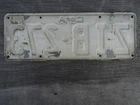1960s CofA Commonwealth red Z BUS NON_reflective ZIB-273 steel license plate