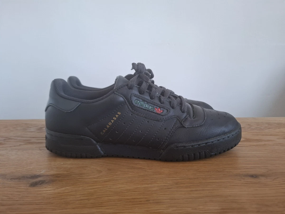 adidas gazelle silver green womens ADIDAS YEEZY POWERPHASE CALABASAS CORE BLACK SNEAKERS EU 38 ⅔ UK 5.5 US 6 main image 0