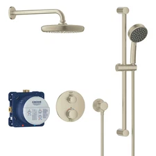 Grohe 34745EN0 Grohtherm 2-Handle Dual Function Thermostatic Shower Bundle