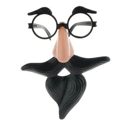 Sourcils drôles moustache nez lunettes Costume d'Halloween Lunettes de fête - Photo 1/4