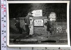 WW2 Era Military BW Photo Snapshot Direction Signs France Paris Saint Lo