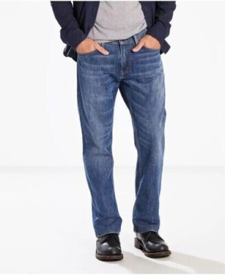 Levi s 559 Stretch Relaxed Straight Fit Men's Jeans SZ. W52 X L32 (4211)2