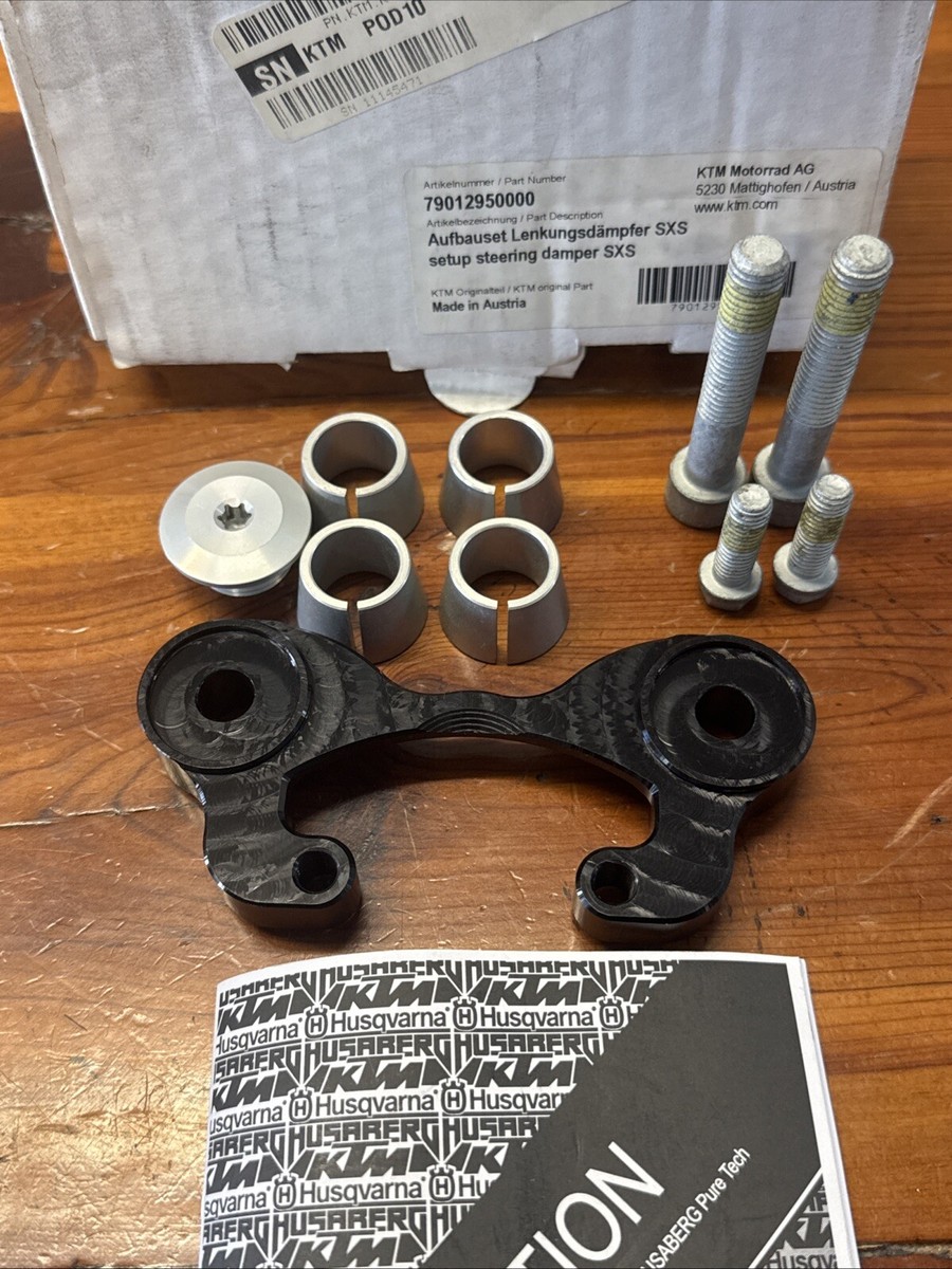 KTM OEM NEW CLAMPS FOR SXS STEERING DAMPER 79012950000 SX 125 150