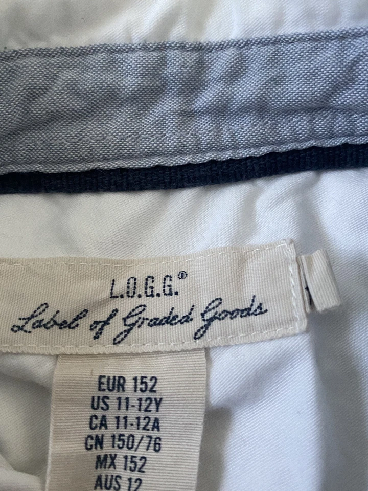 L.O.G.G. Label Of Graded Goods white button down shirt boys size 11-12Y - Image 4 of 4