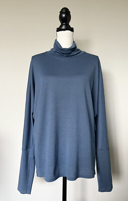 Lululemon Moraine Oil Slick Blue Turtleneck The Lab Long Sleeve Top Size  Medium