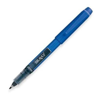 Pilot Lot/6 Bravo! Marker Pen 0.9mm Bold Water Based Blue Ink Office School Art