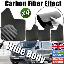 UK Universal Wide Body Car Van Mudflaps Mud Flaps Guard Fender Kit W/Clips Rally