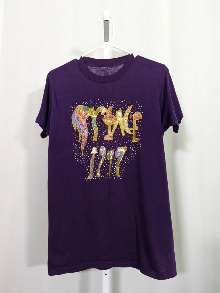 Футболка Prince and The Revolution 1999 Vintage Screenstars 5050 фиолетовая рок 1985 - Изображение 2 из 4
