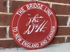 D&H Bridgeline Anthracite Rail Coal Burner vintage reproduction round metal sign