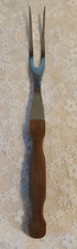 Excellent "CUTCO #27" Brown Swirl Handle Serving Carving Fork Made in USA