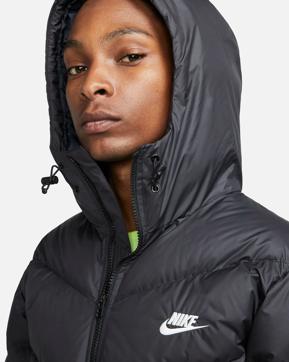 Nike Mens Windrunner Storm-FIT Hooded Puffer Jacket Black Nike Mens Windrunner Storm-FIT Hooded Puffer Jacket Black