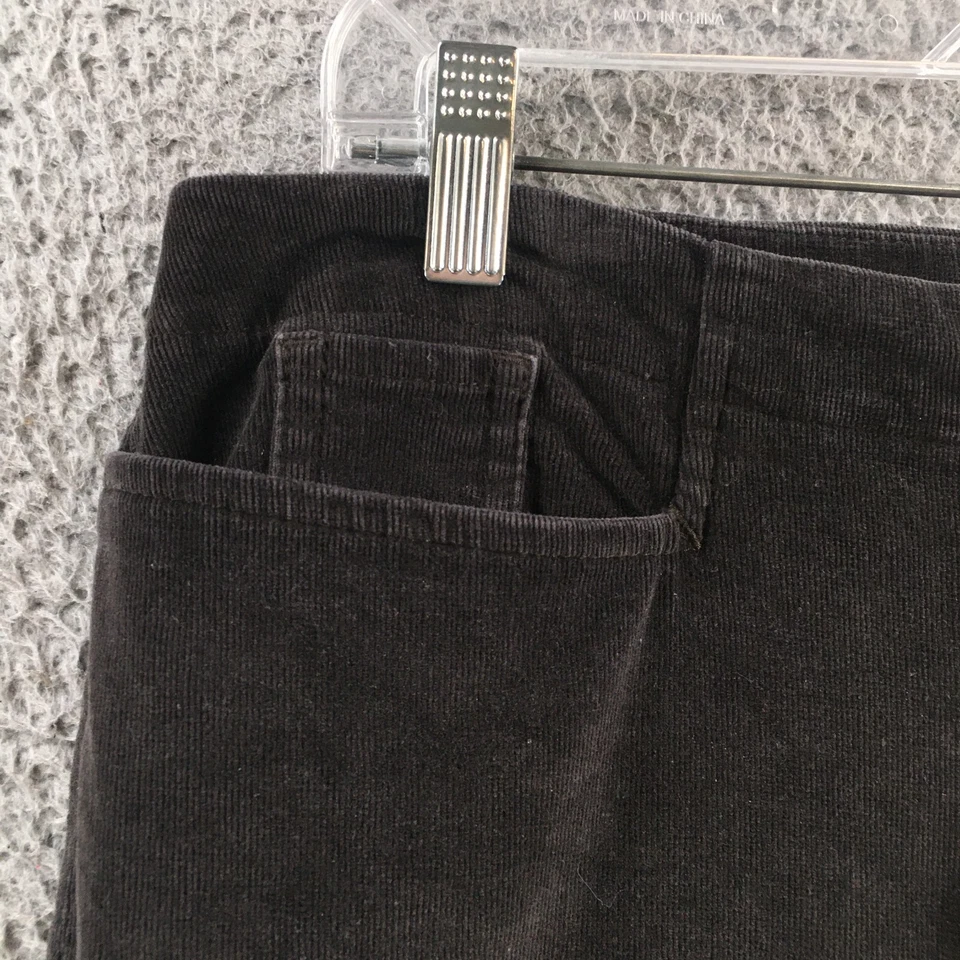 Pantalones de pana al tobillo J.Jill para mujer 10 (en realidad 34x28) gris tiro medio mezcla de algodón Foto 3 de 4