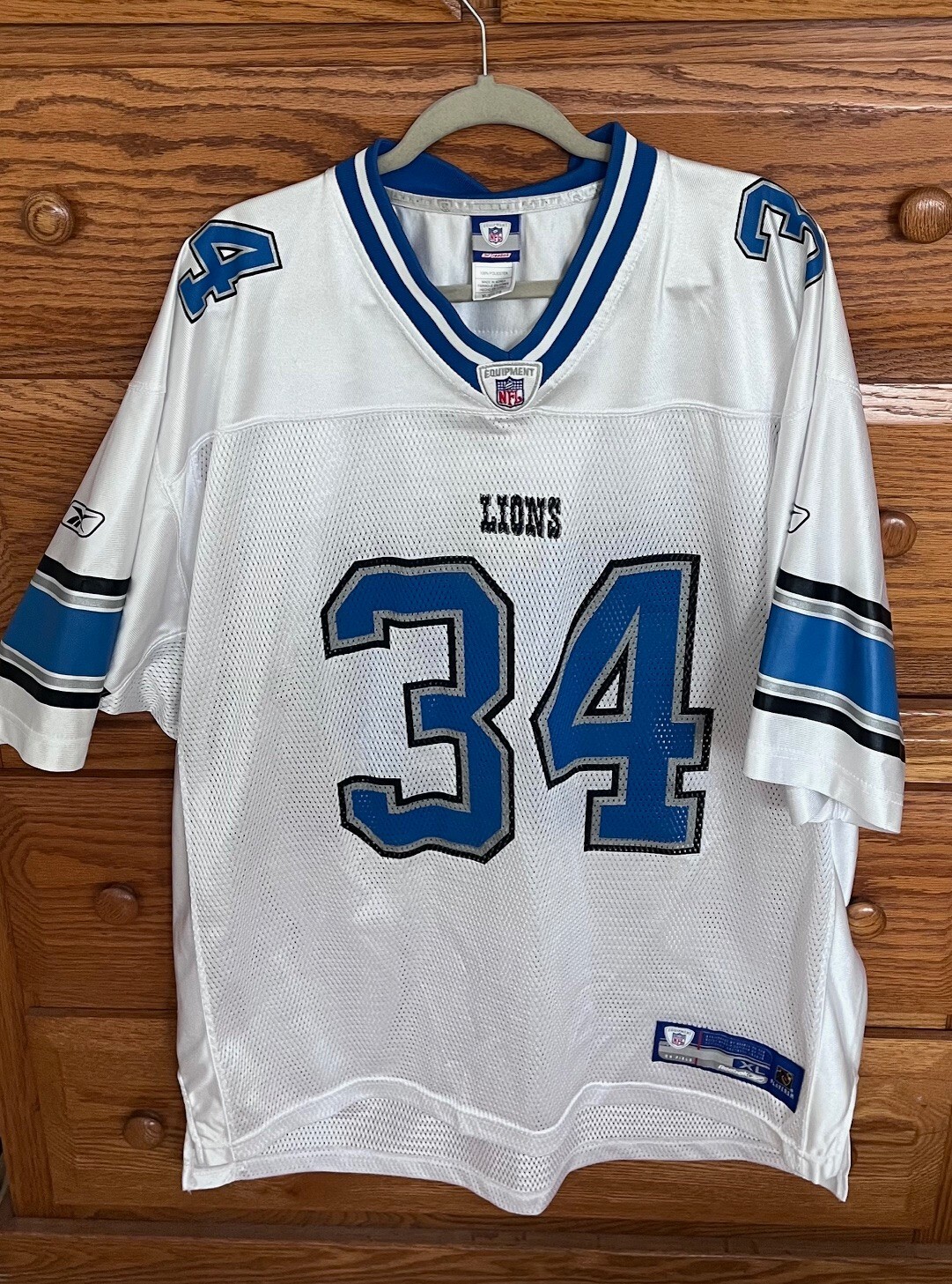 mens XL football jersey, Reebok, activewear, Detroit Lions, Equipment