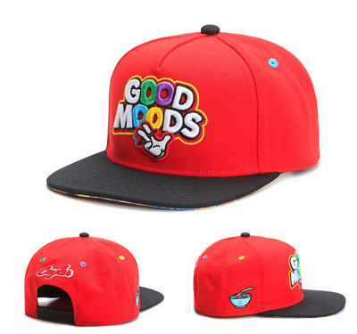 Good Moods Baseball Cap Casual Fashion Snapback Red Hat Cotton Hip Hop Flat Caps