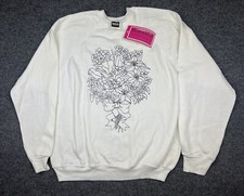 VTG Paintables Sweatshirt Floral Tultex 50/50 Blend USA Made 1990 NWT NOS XL