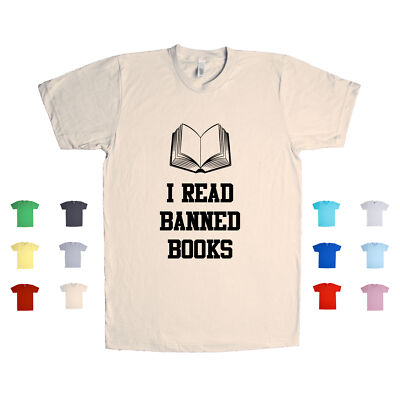 I Read Banned Books Nerdy Geek Rebel Smart Geeky School Bookworm Unisex T Shirt