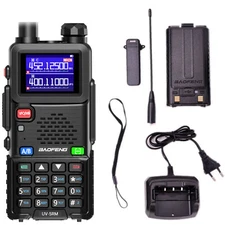Baofeng UV-5RM Walkie Talkie UHF VHF Ham Radio Six-Band Tri-power Two Way Radio