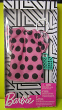 Barbie Complete Looks Pink Polka Dots Shirt Dress with Accessories Fashion Pack