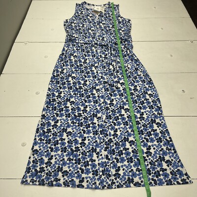 Casplusize Bohemian Dress Charter Club Women'sTie-Waist Maxi Dress Blue  Size X-Large Tie-waist Long Dress