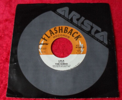 Single 7'' The Kinks - Lola / You really got me (USA) Flashback Nearmint