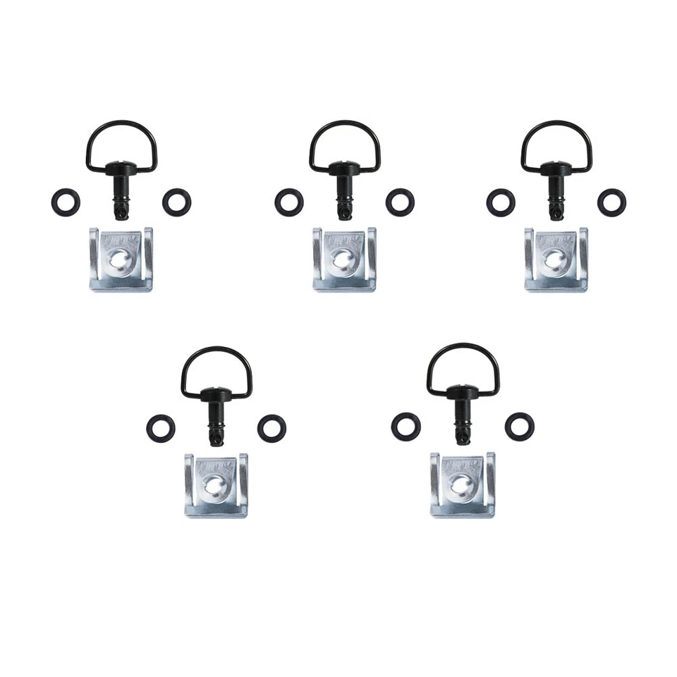 5 Juegos 1/4 Anillo D Motocicleta Liberación Rápida Giro Carrera Carenado Sujetador Universal Foto 3 de 4