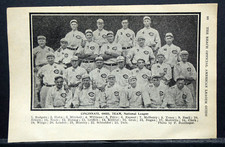 1917 Reach Baseball Guide Page - 1916 Cincinnati Reds Team Photo, Heinie Groh