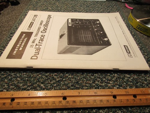 B&K 15MHz Triggered Sweep Dual-Trace Oscilloscope 1472B Manual ~ Original - Picture 8 of 8