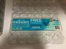 5 empty clear plastic 24 count egg cartons large craft art supplies 5 pc