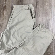 Simms Men’s XL Guide Wading Pants Zip-Off Convertible Nylon Fishing Quick dry