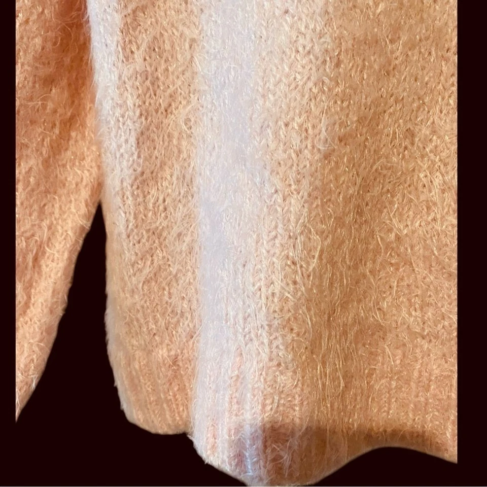 Suéter Difuso Vintage Juniors Rosa Claro | Día de San Valentín | Nuevo sin Etiquetas Talla XL Foto 3 de 4