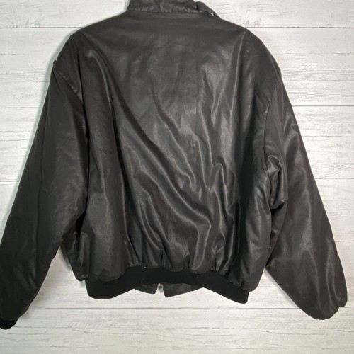 Vintage Snap On Tools Black Bomber Jacket Made In USA Men XL Swingster Insulated - Picture 6 of 8