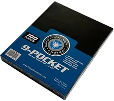 1000 CSP COLLECT*SAVE*PROTECT 9-POCKET POLYPROPYLENE PAGES NO PVC 10/100CT BOXES