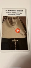 Saint Katharine Drexel 3rd Class Relic Card