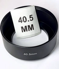 40.5mm Metal Lens Hood Anti Glare Sun Shade Screw-in Mount 40.5 mm Quality E40.5