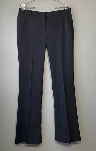 The Limited Drew Fit Size 8 Dark Black Dress Pants Office Bootcut Trousers