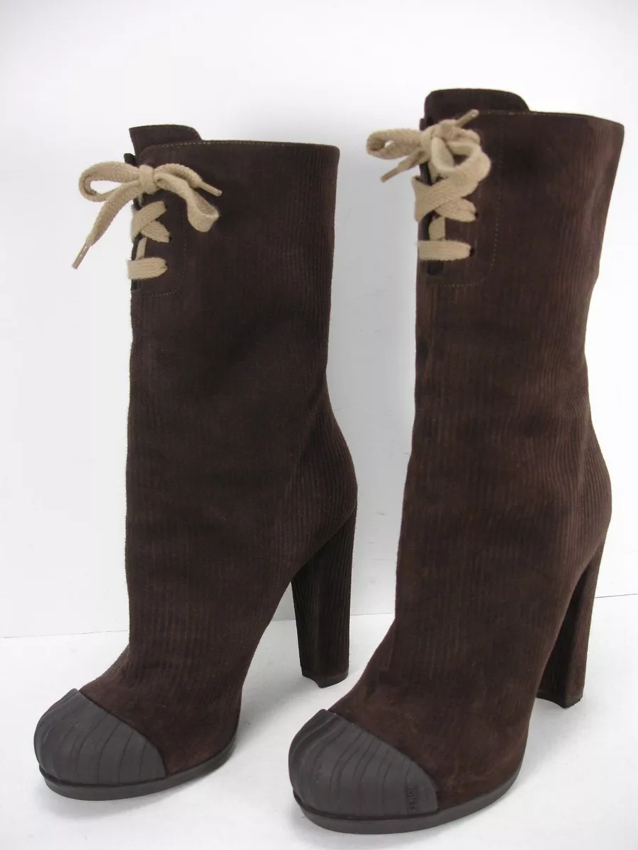 Fendi clearance suede boots
