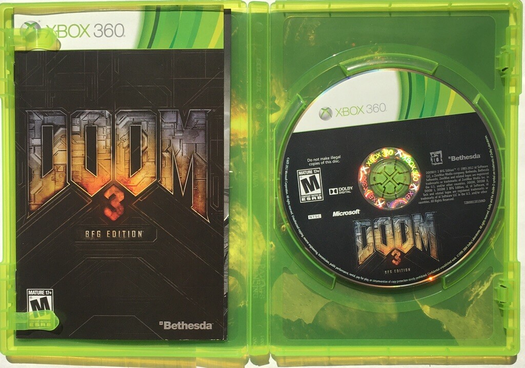 Jogo doom 3 bfg edition xbox 360 bethesda softworks