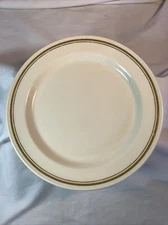 Steelite International England Ivory/Gold rimmed Salad Plates. 7 7/8"