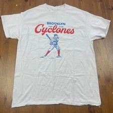 Brooklyn Cyclones Coney Island Baseball Graphic T Shirt Mens L MVSPORT 2023