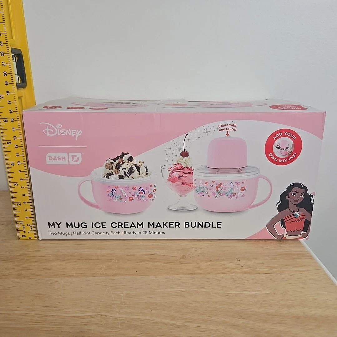 Disney Dash Princess My Mug Ice Cream Maker Bundle NEW