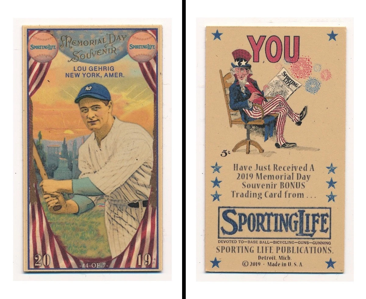 Lou Gehrig 2019 Season Baseball Sports Trading Cards & Accessories