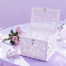 Wedding Card Box Keepsake Storage Decoration White Decorations Accessories for