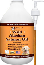 Wild Alaskan Salmon Oil Formula with Omega 3, Fish Oil for Dogs Supplement, Skin