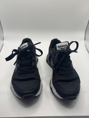 Reebok Zig Dynamica 4 Youth Running Shoes Size 12K Black White Athletic