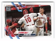 2021 Topps #166 Elbows Only (Justin Upton / Mike Trout) Los Angeles Angels