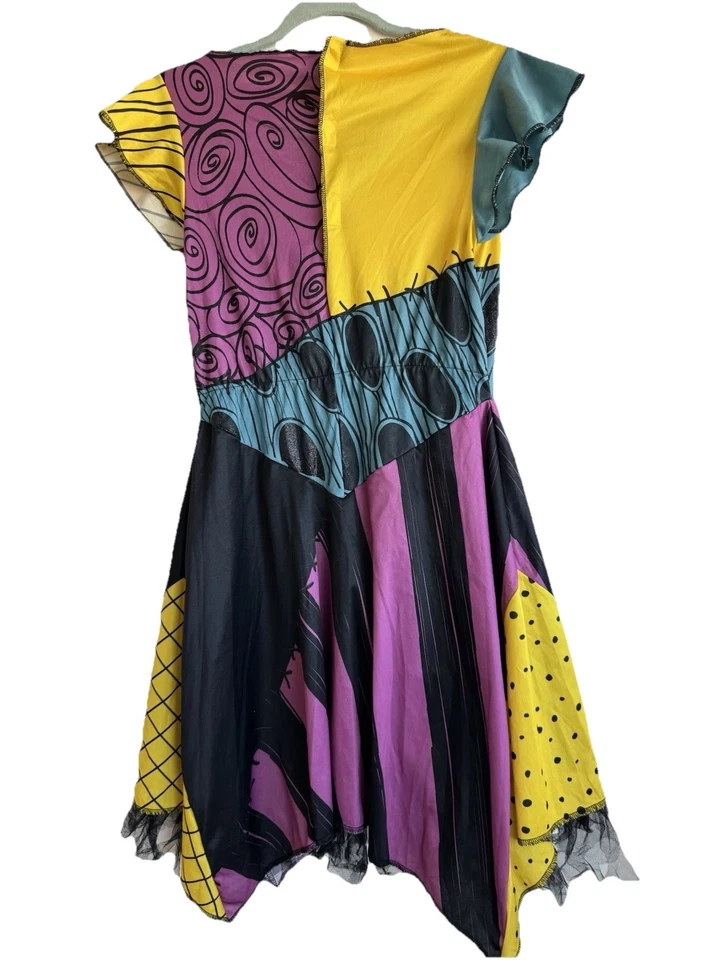 Кошмар перед Рождеством Салли костюм платье/парик Хэллоуин косплей взрослых большой - Изображение 2 из 4